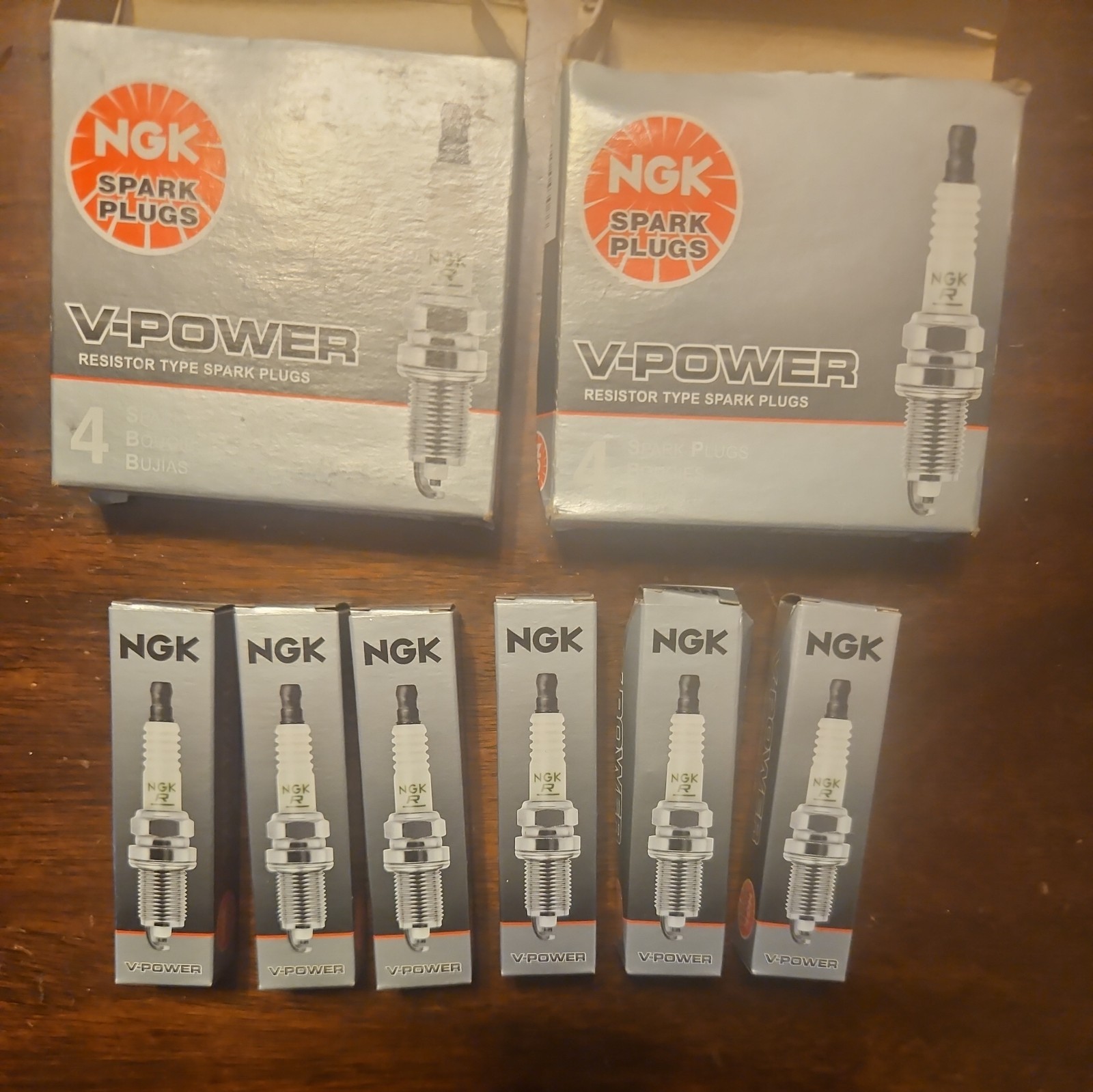 6 pcs NGK 4306 LZTR5A-13 V-Power Spark Plugs Kit for Chrysler Dodge Jeep SRT8