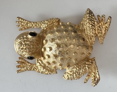 Susan Maddox Frog Belt Buckle Gold Tone Vintage 1994 Figural Signed Susan Maddox Frog Belt Buckle Gold Tone | Mercari main image 2