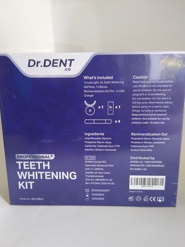 DrDent Professional LED Teeth Whitening Kit Sensitivity Free Formula 30+ Session - Bild 2 von 2