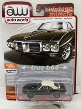 Auto World 1969 Pontiac Firebird 1:64 scale brown/white rel 2 ver A 6 62326
