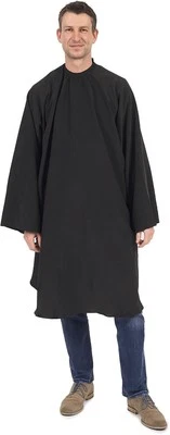 Barburys Frisierumhang mit Ärmel und Klettverschluss schwarz