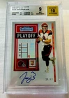 2020 PANINI CONTENDERS JOE BURROW AUTO PLAYOFF TICKET RC SP /49 BGS 9 MINT RARE