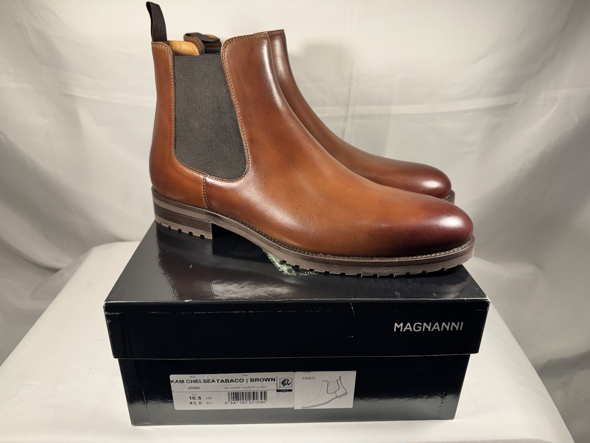 MAGNANNI Kam Chelsea Boots Tabaco Brown 25999 Men display picture 2