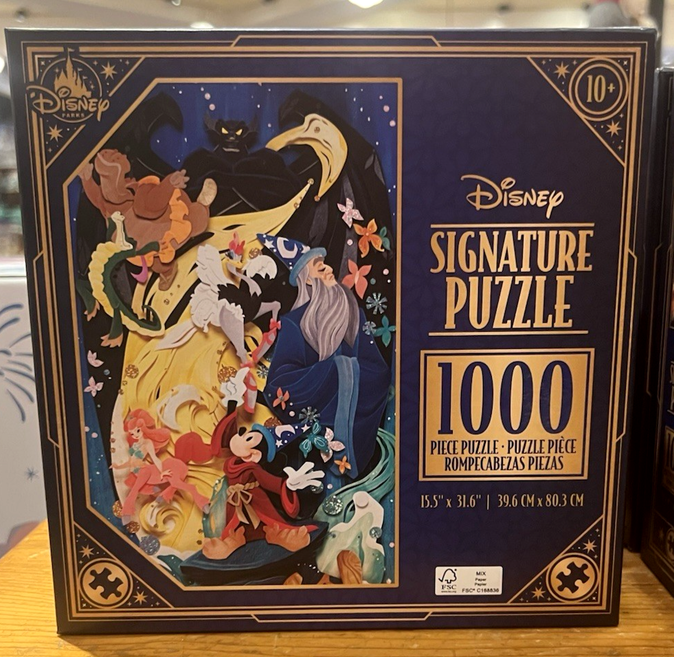 2025 Disney Parks Fantasia Sorcerer Mickey 1000 Pc Signature