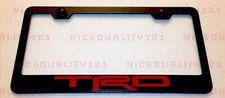 TRD Pro Sport 4x4 Stainless Steel Finished License Plate Frame Holder Rust Free