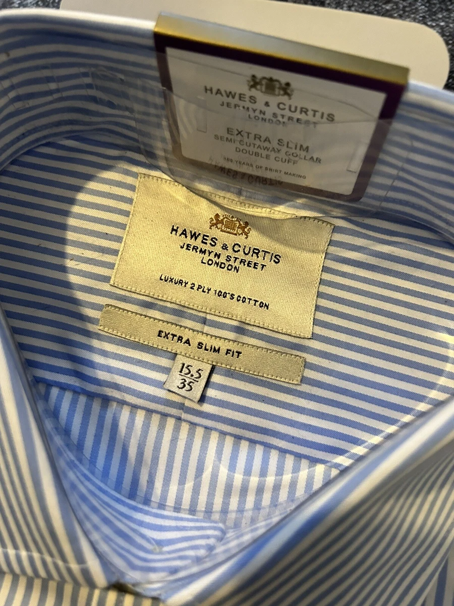 Hawes Curtis Mens Extra Slim Fit Long Sleeve Shirt eBay