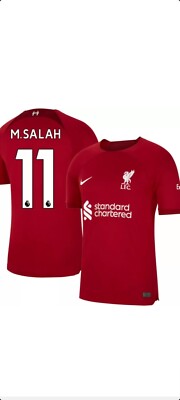 NWT Mohamed Salah #11 Liverpool FC Nike Breathe Dri Fit Jersey