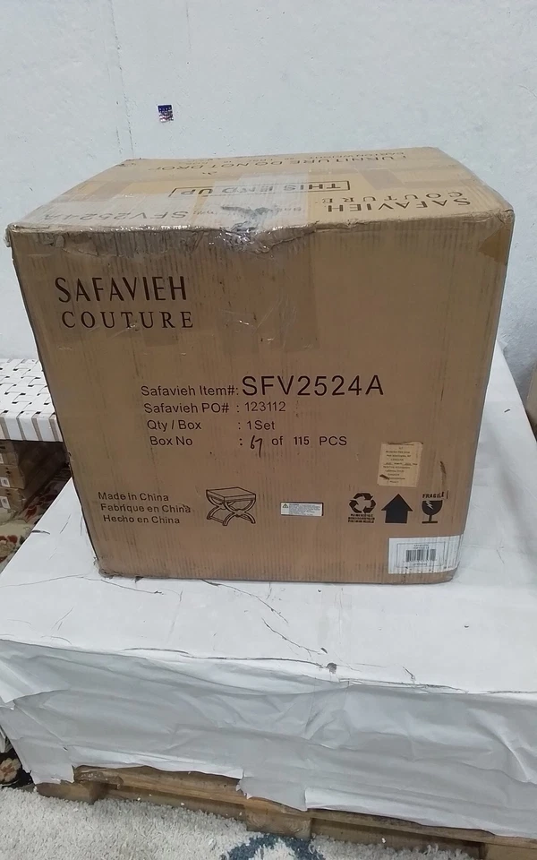 TABURETE TOCADOR SAFAVIEH DELFINA, precio reducido 2172751323 SFV2524A Foto 4 de 4