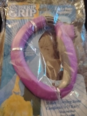 New: One-Trip-Grip, Hold Multiple Shopping/Grocery Bags at Once , Purple 
