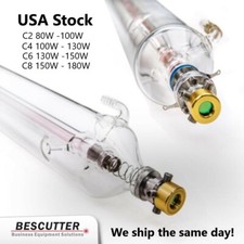 C2 C4 C6 C8 - 80W 100W 130W 150W 180W  CO2 Laser Tube (Replace Reci W2 W4 W6 W8)