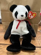 Peluche Fortune The Panda Ty Beanie Baby Babies 1997 étiquettes