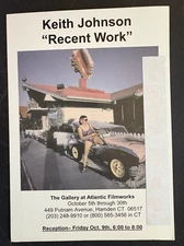 vtg postcard art gallery invitation Keith Johnson Recent Work Atlantic Filmworks