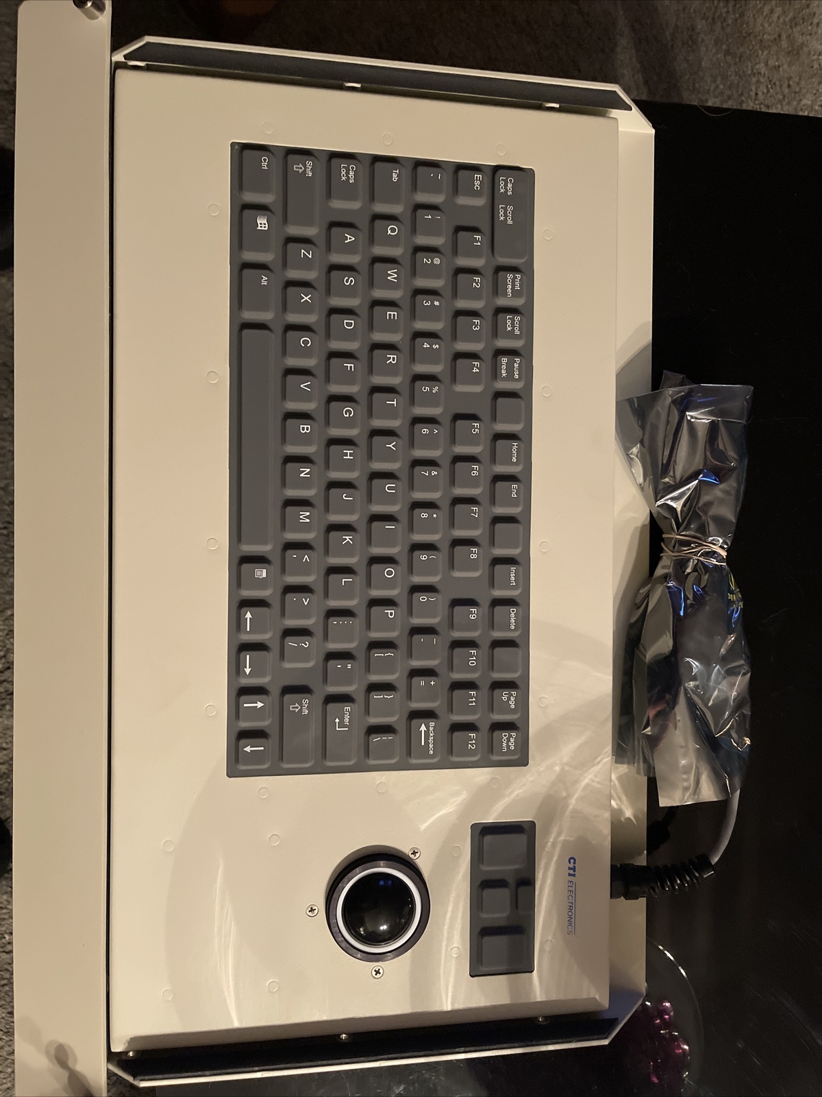CTI Electronics KIT3713 Trackball Keyboard Mouse All in one