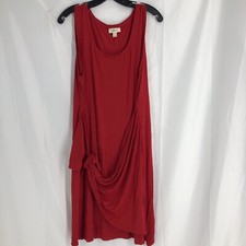 Women's Sleeveless Dress Red Tie-Front Size XL Style & Co with Tags