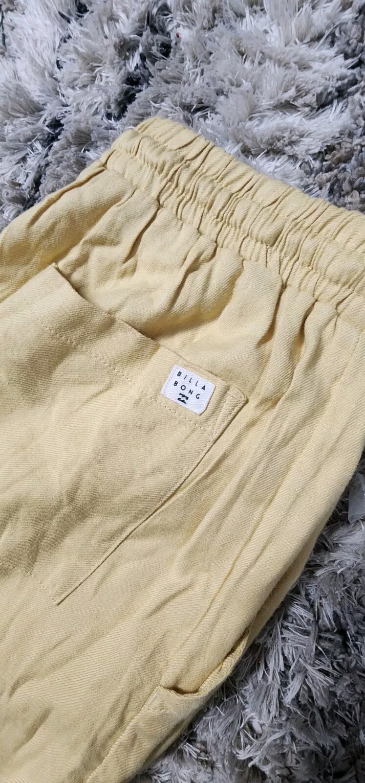 Billabong Beachy Keen Pantalone Donna Piccolo Giallo Relax Vita Alta Coulisse