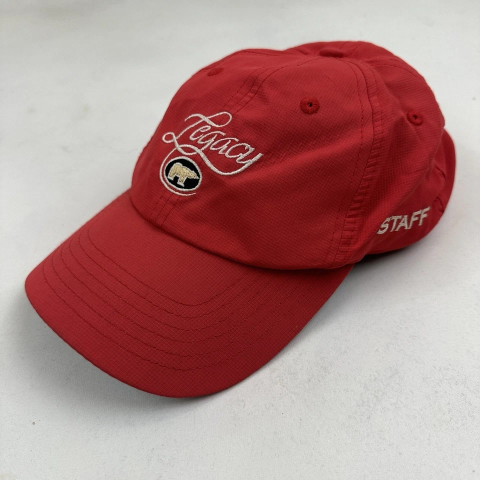 Antigua Legacy Golf Links Nicklaus Red Hat Strap-back Performance Technical Fit - Image 2 of 4