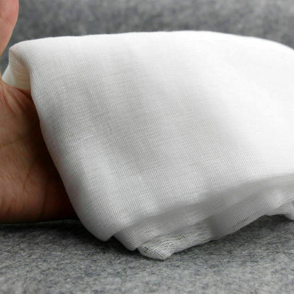 100% Cotton Cheese Cloth Food Strain Muslin Gauze Draining Fabric 44" By Meter - Image 4 of 4