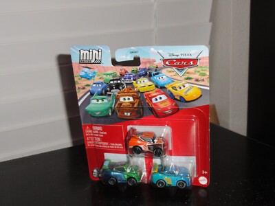 DISNEY PIXAR CARS MINI RACERS JIM REVERICK, TIM TREADLESS & MICHAEL ...