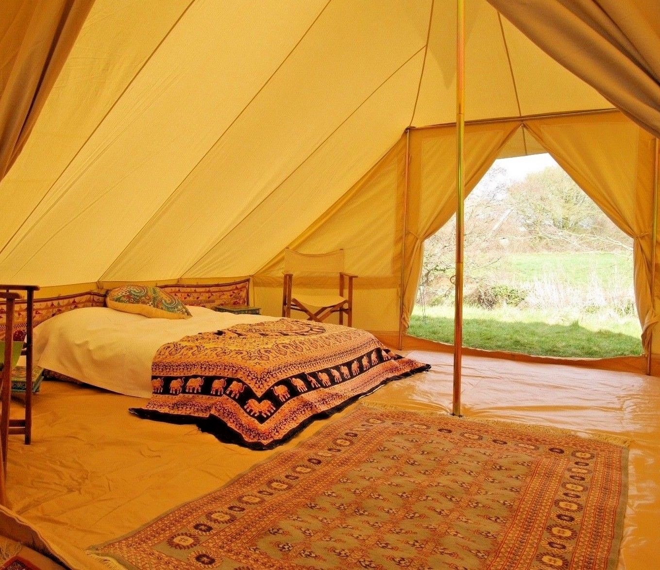 5m x 4m Touareg Bell Tent with Fireproof Stove Hole (ZIG) by Bell Tent