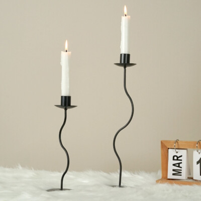 Distorted Candlesticks Metal Candle Holder Distorted Candlesticks for Pillar Candle Home ...