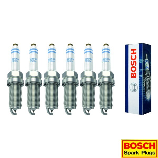 New Set of 6 Bosch Double Platinum Spark Plug for Porsche Cayenne Macan Panamera