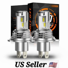 For 1999-2000 Honda Civic Ek9 2x H4 Led Headlight Bulbs Kit Hilo Beam 6000k