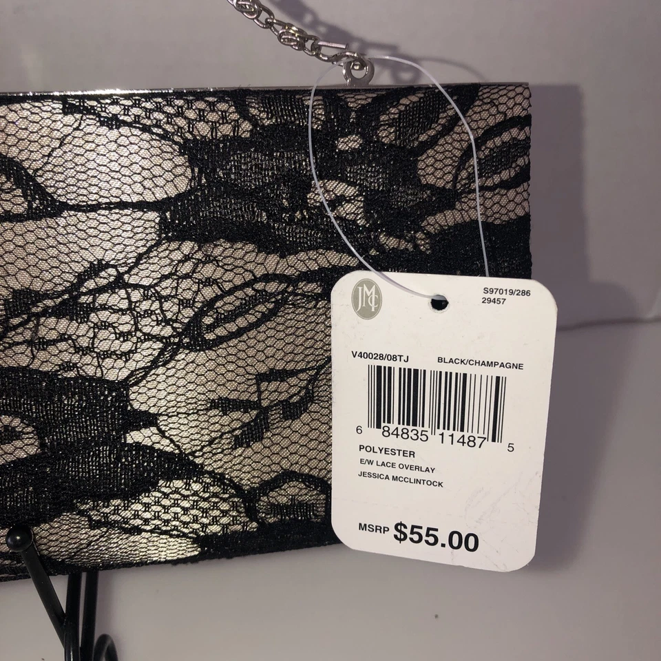 Jessica McClintock руки/через плечо ночь сумка сумочка цвет черный/коричневый - Изображение 2 из 4