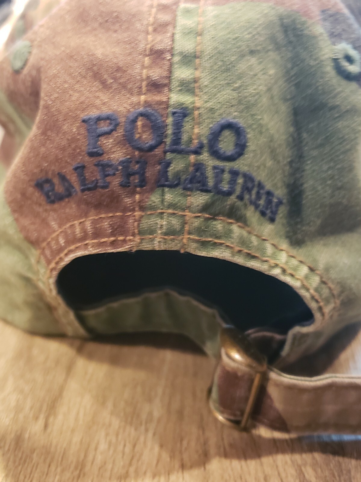 Polo Ralph Lauren berretto da baseball mimetico mimetico bandiera Big Pony OSFA