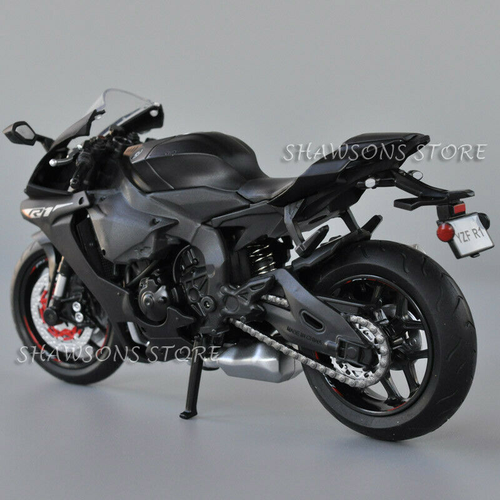 Nuevo Escala 1:12 Diecast Modelo de Motocicleta Juguetes Yamaha YZF R1 Réplica de Bicicleta Deportiva - Imagen 6 de 16