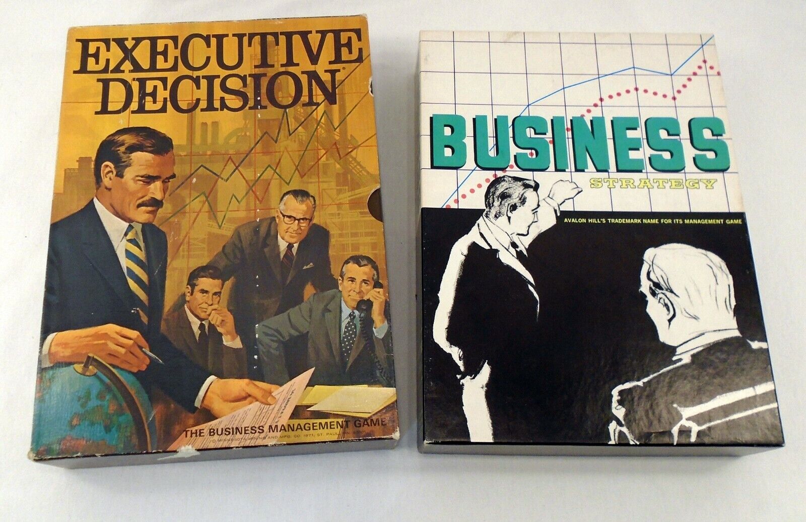 Vintage Avalon Hill 70s Board Games Business Strategy & Executive Decision 