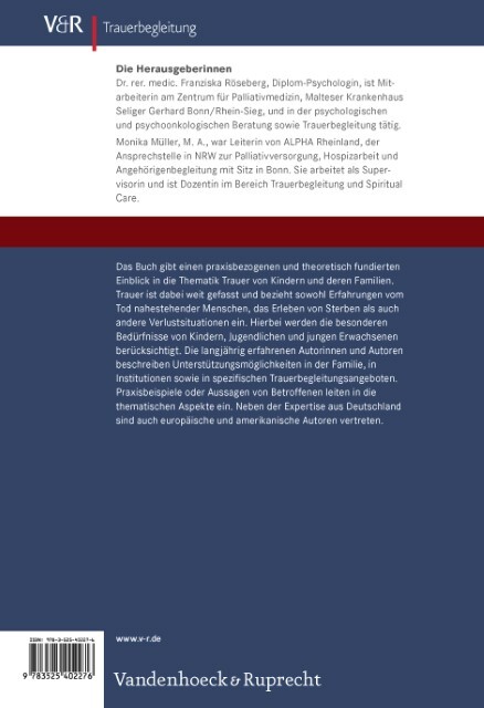 Thumbnail - Handbuch Kindertrauer Franziska Röseberg 9783525402276