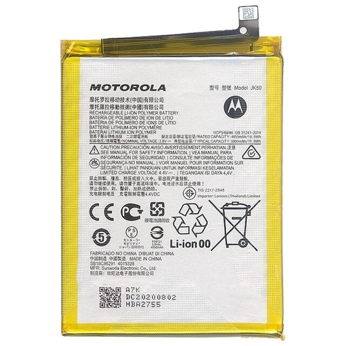 MOTOROLA BATTERIA ORIGINALE JK50 PILA RICAMBIO LITIO 5000mAh MOTO E7I POWER G30 - Photo 2/3