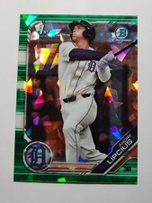 ANDRE LIPCIUS 2019 Bowman 1st Chrome Green Sapphire Tigers RC Prospect 