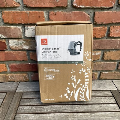 Pottery Barn Kids Stokke Limas Baby Carrier Flex Grey Melange OB NIB