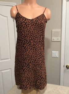 animal print cami dress