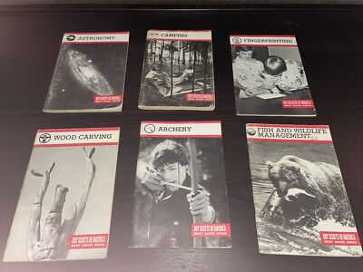 Lot Of 6 Merit Badge Series Pamphlets 1988, 1994, 1989, 1980 Printing