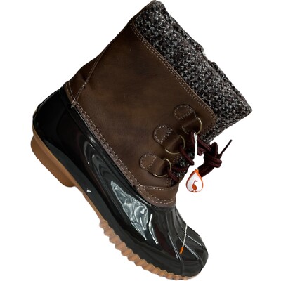 Bottes Femme Sporto Lilia Weather – Bottes Canard Marron, Pointure 7, Caoutchouc Imperméable