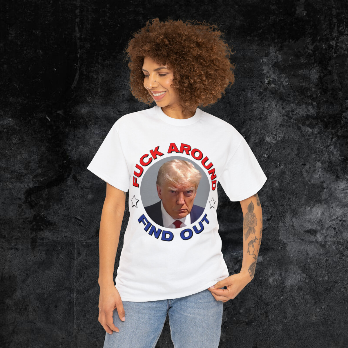 Donald Trump Mugshot T-Shirt - F*ck around & Find Out Trump