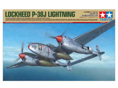 TAMIYA 61123 1:48 Lockheed P-38J Lightning Plastic Model Kit