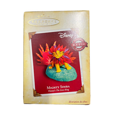 Hallmark Magic Ornament 2005 Disney's The Lion King Mighty Simba