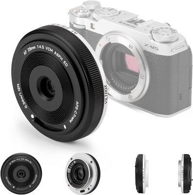 Viltrox 28mm F4.5 Full Frame Auto Focus Pancake Lens for Fujifilm X Mount Camera