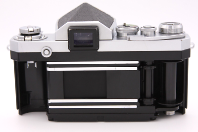 Near MINT ] Nikon F Eye Level Silver 35mm SLR Film Camera Body