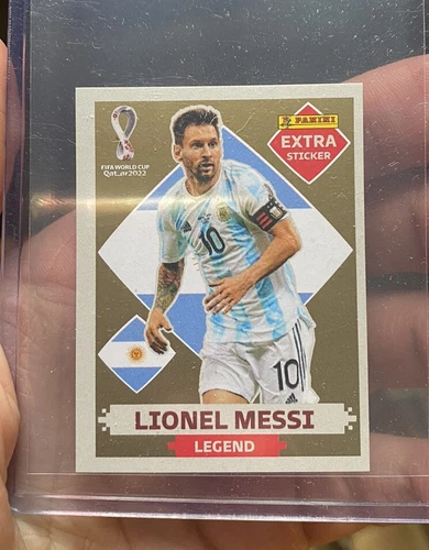 Panini. ADESIVO EXTRA COPPA DEL MONDO 2022 - Messi Gold Legend. In perfette condizioni