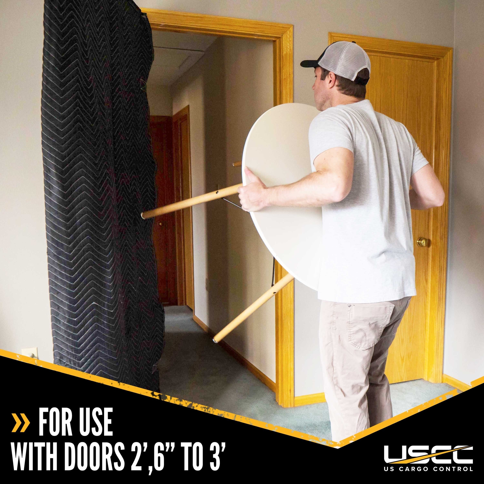 USCC Quilted Door Cover for Interior and Exterior Use 39" X 79