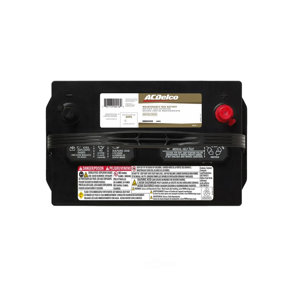 Batería Vehículo-42 Meses Garantía Alta Reserva ACDelco 65GHR 6.7 Powerstroke Foto 2 de 3