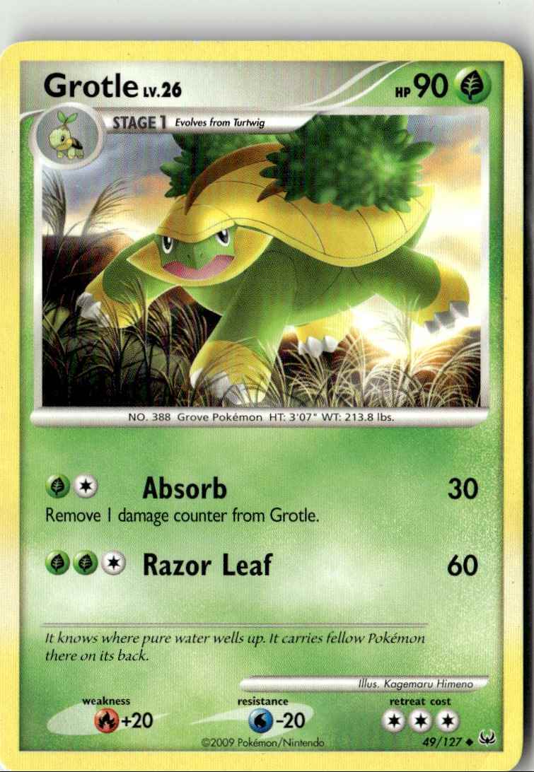 2009 Platinum Base Set Grotle 49/127