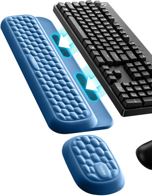 Wrist Rest Set with Sticker, Full Mechanical Keyboard and Mouse Support Pad, ...