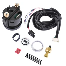 52mm Digital Oil Pressure Gauge Kit For AEM 30-4407 0-150 PSI w/ LED Interface