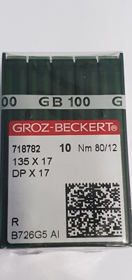 Dpx17 Industrienähmaschinennadeln Groz Beckert Größe 80/12