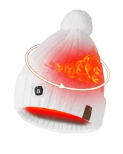 ARRIS Heated Beanie Hat with 3 Heating, Soft Knit Electric WinteHat for Skiing